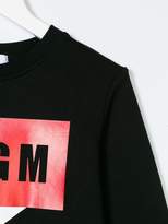 Thumbnail for your product : MSGM Kids logo star print sweatshirt
