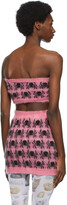 Thumbnail for your product : Ashley Williams SSENSE Exclusive Pink & Black Mohair Spider Miniskirt