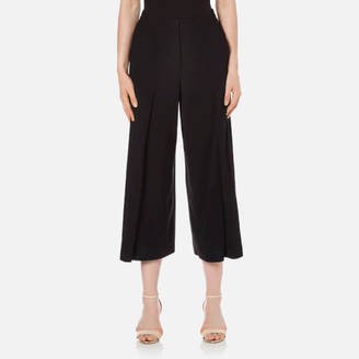 Alexander Wang T by Women's Poly Crepe Flared Pants Black