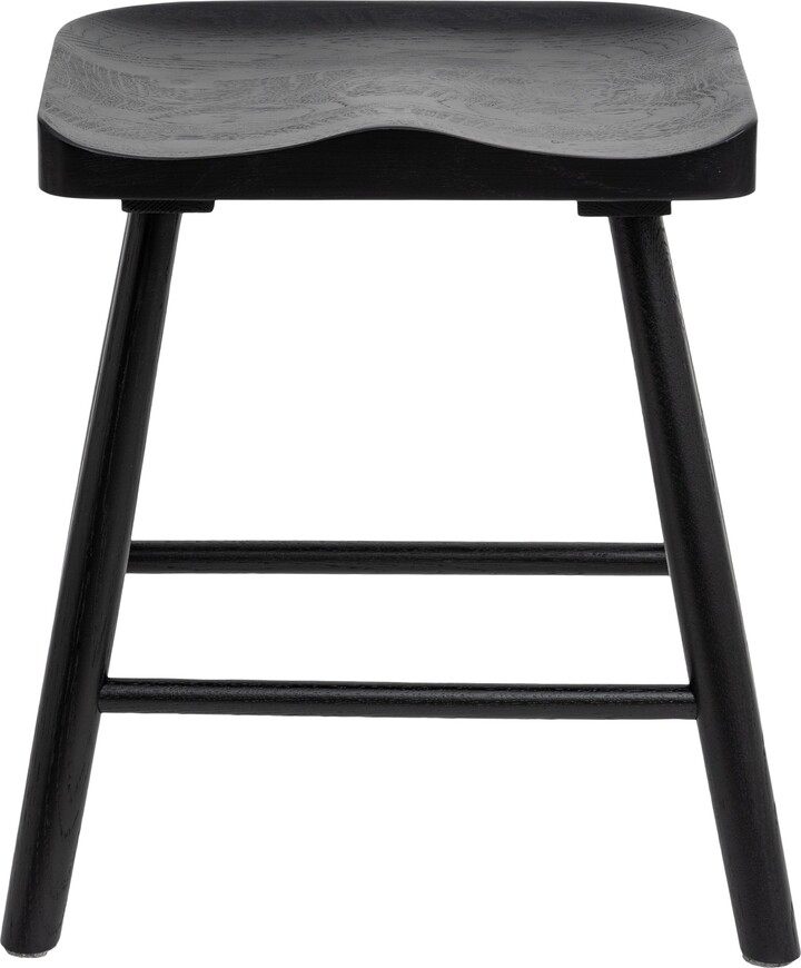 Dunelm Loxwood Table Height Bar Stool, Solid Oak Black ShopStyle