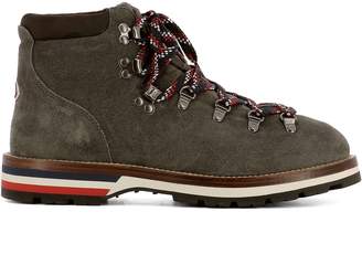 Moncler Grey Suede Ankle Boots