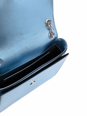 Karl Lagerfeld Paris Autograph Metallic-Leather Shoulder Bag