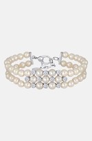 Thumbnail for your product : Majorica 6mm Pearl & Crystal Bracelet