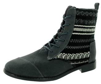Toms Apla Boots Castlerock Grey Suede Textile 10006209 Womens