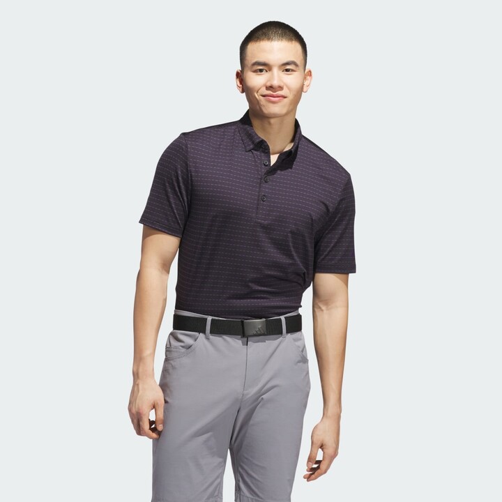 adidas Ultimate365 Dash Stripe Polo Shirt Black S Mens