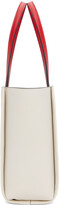 Thumbnail for your product : Alexander McQueen White Leather Signature Shopper Tote