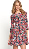 Thumbnail for your product : South Long Sleeve Skater Dress - Print