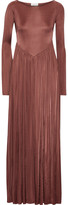 Thumbnail for your product : Zimmermann Tempest Empire Gathered Satin-crepe Gown