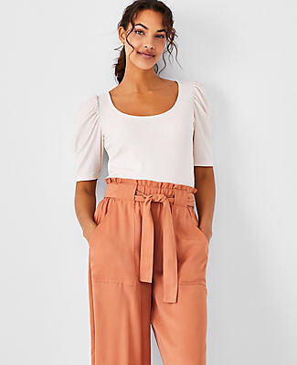 ann taylor scoop neck tee