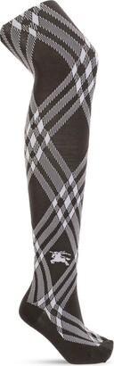 Burberry Check-Pattern Stretch Tights