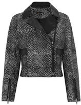 Thumbnail for your product : Whistles Printed Leather Biker