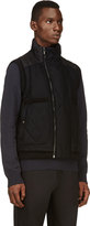 Thumbnail for your product : Moncler Gamme Bleu Black Wool & Quilted Down Vest