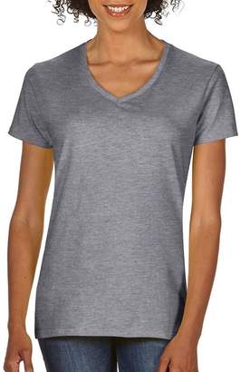 Gildan womens Heavy Cotton 5.3 oz. V-Neck T-Shirt(G500VL)-S
