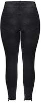 Thumbnail for your product : City Chic Citychic Asha Slash Ankle Skinny Jean - black