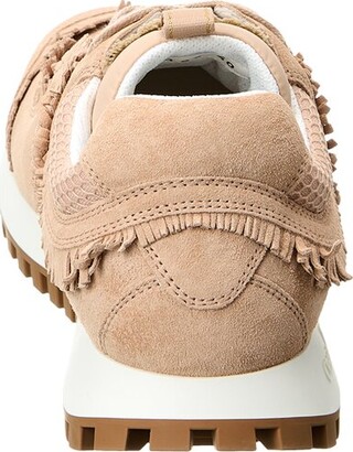 スニーカー C'est Dior Suede Calfskin & Mesh Fringe Sneaker Christian Dior C'est Suede & Mesh Sneaker - ShopStyle