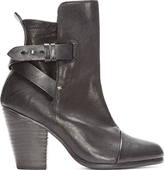 Thumbnail for your product : Rag and Bone 3856 Rag & Bone Black Leather Kinsey Ankle Boots