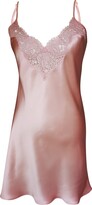 Thumbnail for your product : Natalie Begg Silk Slip With Scalloped French Lace - Pink