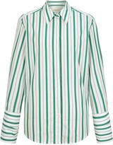 Thumbnail for your product : PortsPURE Vertical Stripe-Print Cotton Shirt