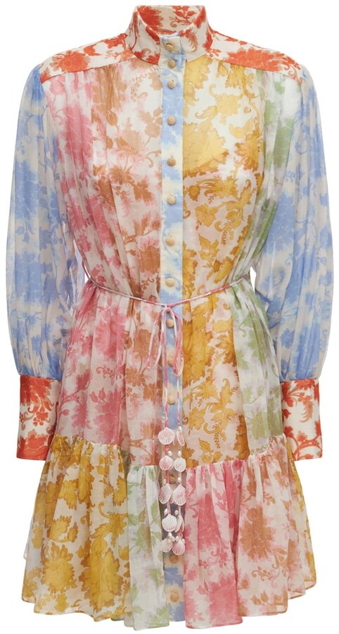 最適な価格 Zimmermann イギリス刺繍入り Zimmermann ワンピース ロングドレス シルク ワンピース Istccorp Com