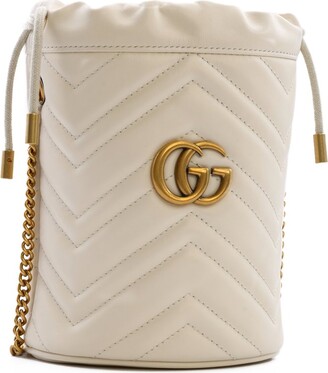 Gucci GG Marmont Mini Quilted Bucket Bag
