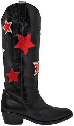 Chiara Ferragni 50mm Stars Leather Boots