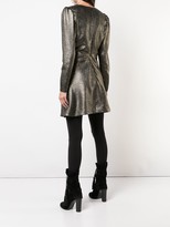 Thumbnail for your product : Saint Laurent V-neck metallic dress