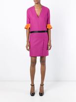 Thumbnail for your product : Roksanda contrasting ruffled cuff fitted dress
