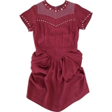 Thumbnail for your product : Isabel Marant Burgundy Red Keaton Mini Dress