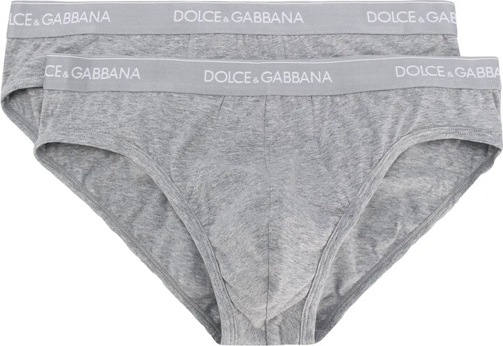 Dolce & Gabbana Logo-Waistband Boxer Briefs (Pack Of Two)