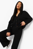 Thumbnail for your product : boohoo Petite Knitted Button Through Cardigan Co-Ord