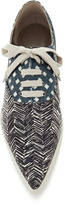 Thumbnail for your product : Marc Jacobs Printed Snakeskin Pointed-Toe Sneakers