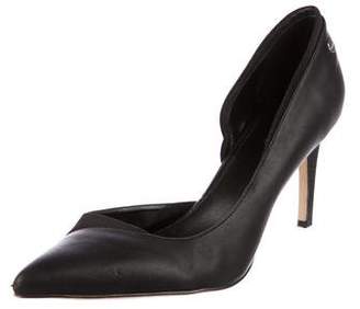 Calvin Klein Leather Pointed-Toe Pumps