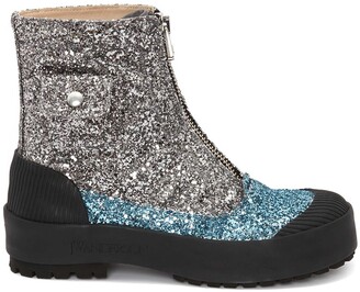 J.W.Anderson Duck glitter ankle boots