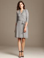 Thumbnail for your product : Banana Republic Gemma Feather-Print Wrap Dress