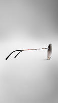 Thumbnail for your product : Burberry Check Arm Aviator Sunglasses