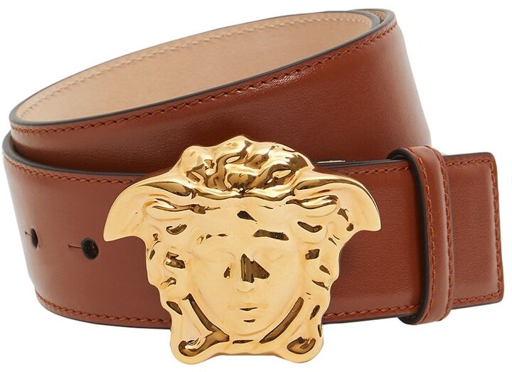 tan versace belt