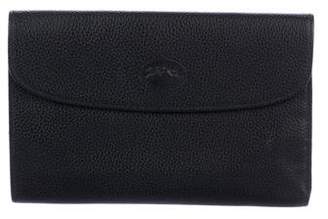 Longchamp Pebbled Leather Wallet