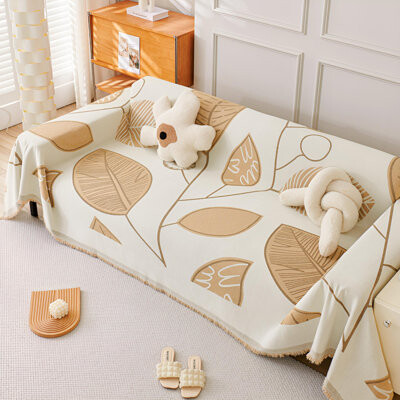Red Barrel Studio High End Chenier Anti Cat Scratch Four Season Sofa Cover Tassel Sofa Towel