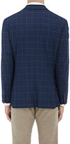 Thumbnail for your product : Luciano Barbera MEN'S WINDOWPANE CHECKED CASHMERE-SILK TWO-BUTTON SPORTCOAT