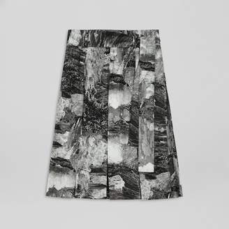 Burberry Dreamscape Print Pleated Silk Tie-waist Skirt