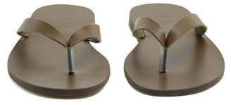 Ancient Greek Sandals Hero Leather Flip Flops - Mens - Khaki