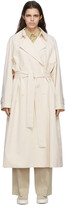 Thumbnail for your product : The Row Off-White Gabardine Oswin Trench Coat