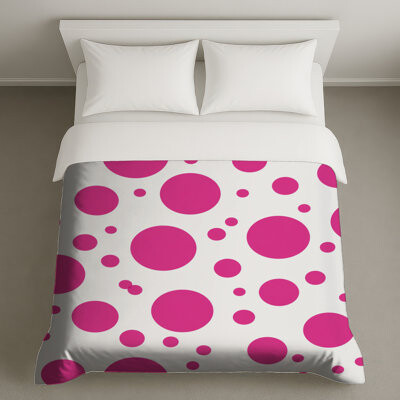 VisionDecor Polka Dots Bedding Pattern Duvet Cover Modern