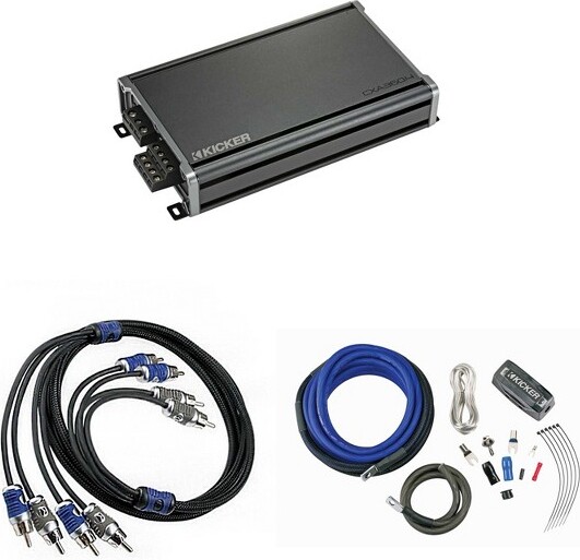 KICKERCX360.44-ChannelAmplifier&8AWGAmpInstallKit(IncludesRCAS)