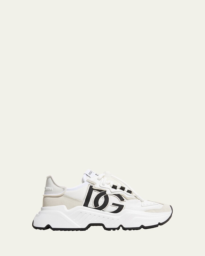 Dolce & Gabbana Daymaster Mixed Leather Runner Sneakers