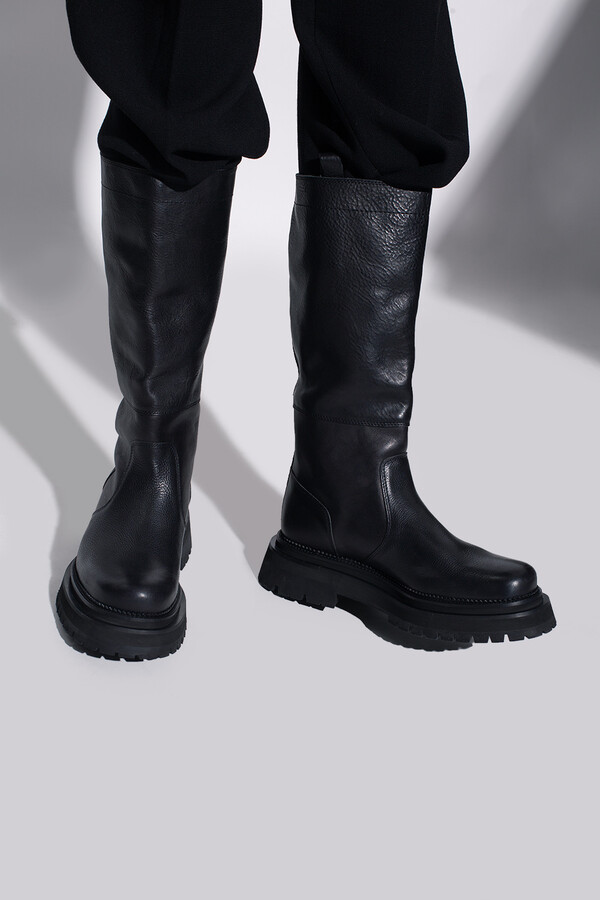 knee length boots men