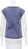Thumbnail for your product : A.P.C. Embroidered Sleeveless Blouse