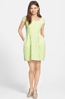 Thumbnail for your product : Betsey Johnson Jacquard Fit & Flare Dress