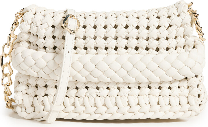 Aje Mirage Woven Chain Clutch