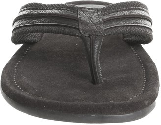 Ask the Missus Floyd Thong Sandals Brown Leather